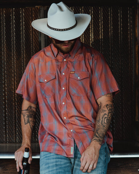 OATMAN LASSO BAMBOO SHORT SLEEVE BUTTON UP - MENS